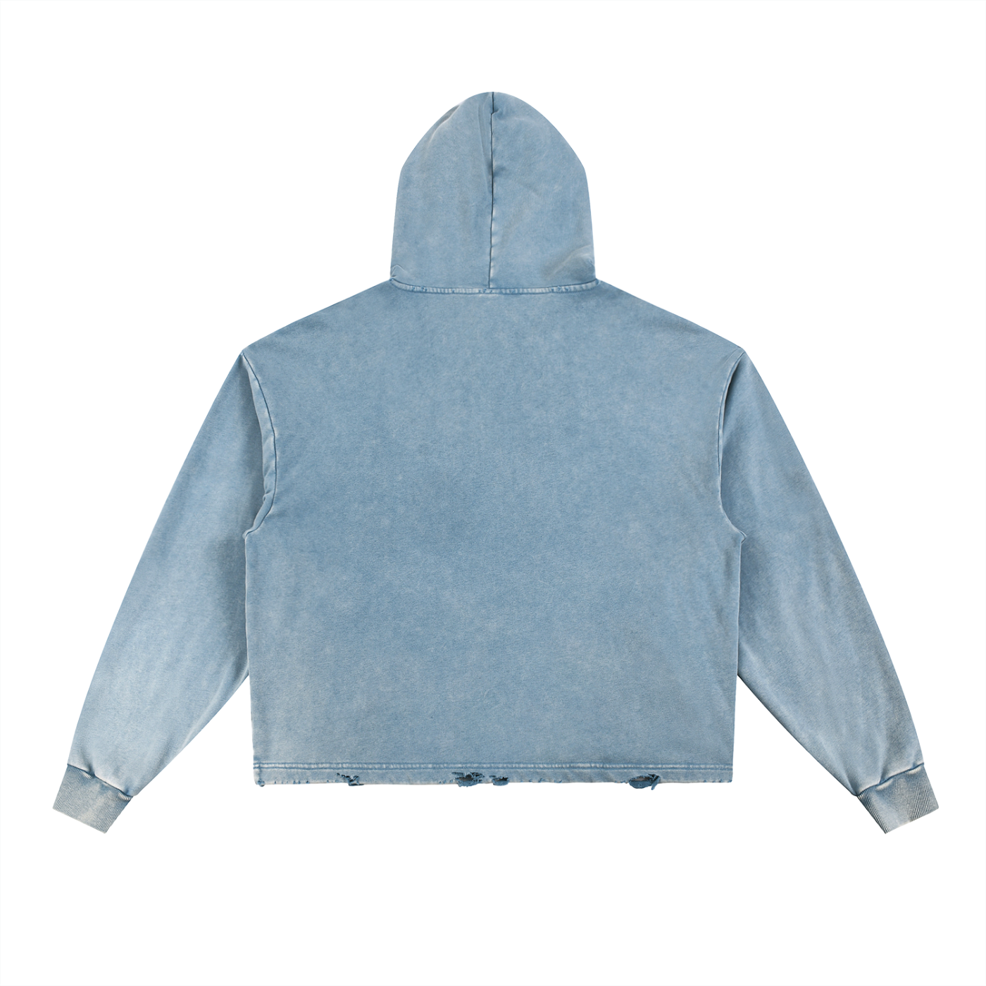 Ice Blue Frenchie (Crop Fit Hoodie)