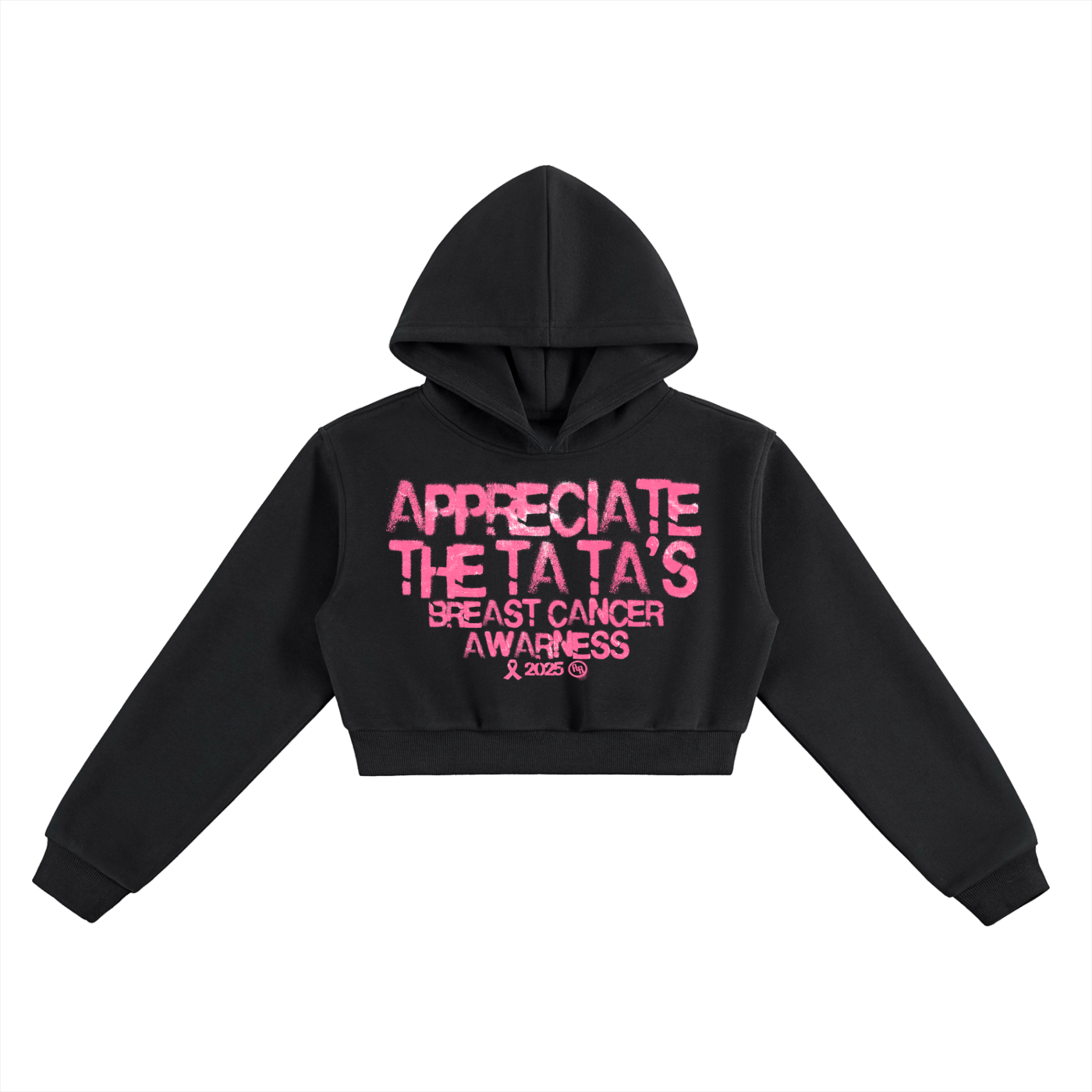 Breast Cancer (Cropped Hoodie) Womens