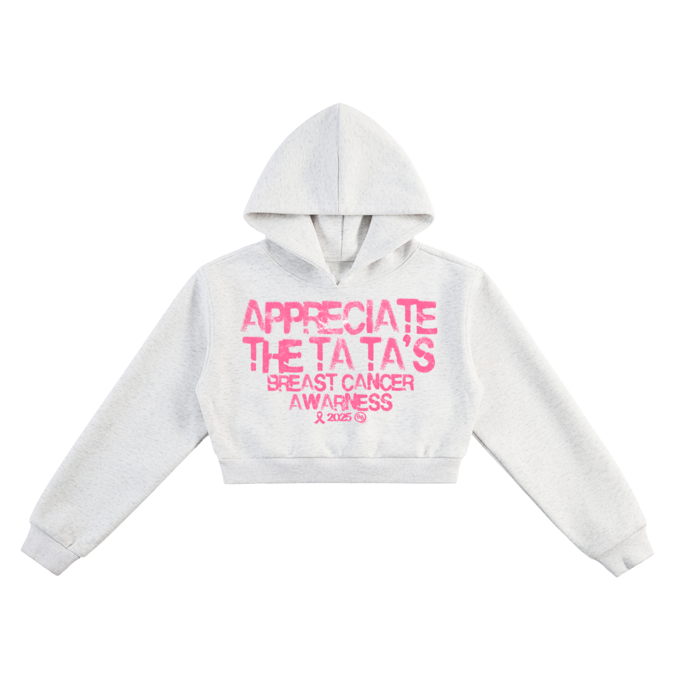 Breast Cancer (Cropped Hoodie) Womens