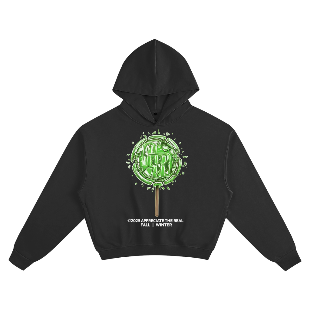 Green Lollipop (Crop Fit Hoodie)